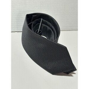 Vera Wang Black Collection 100 % Silk Narrow Silver / Grey tie